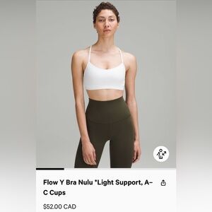 Lululemon Flow Y Bra
